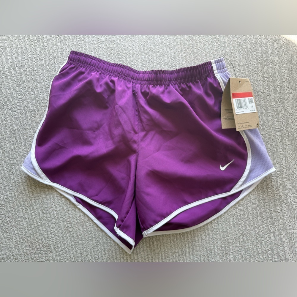 NWT Nike Kids Vibrant Purple Athletic Running & Jogging Shorts